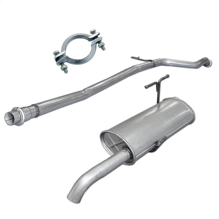 Kit Escapamento Tubo + Silencioso Peugeot 206 1.4 8v 04 A 09 Kit Escapamento Tubo + Silencioso Peugeot 206 1.4 8v 04 A 09