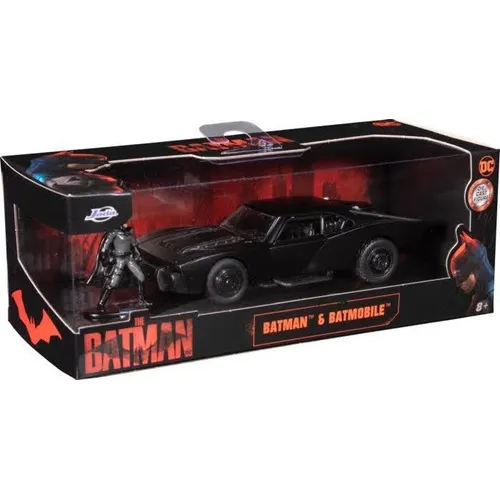 Batimóvil 1/32 The Batman 2022 Con Figura Metálica Jada