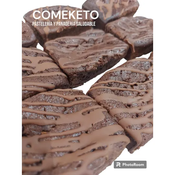 Brownie Keto Chocolate 90g, Sin Gluten, Sin Azúcar, Comeketo