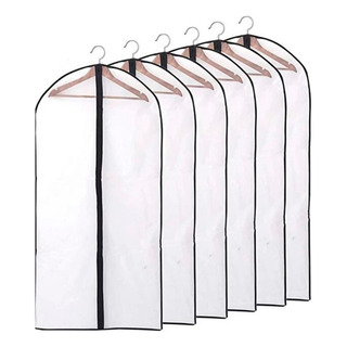 Pack X6 Cubre Traje Terno Transparente Pvc 60x100cm Funda Pack X6 Cubre Traje Terno Transparente Pvc 60x100cm Funda