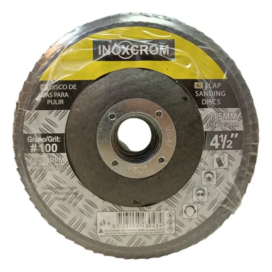 Pack 10 Discos De Traslape Madera Inoxcrom / Mojostore