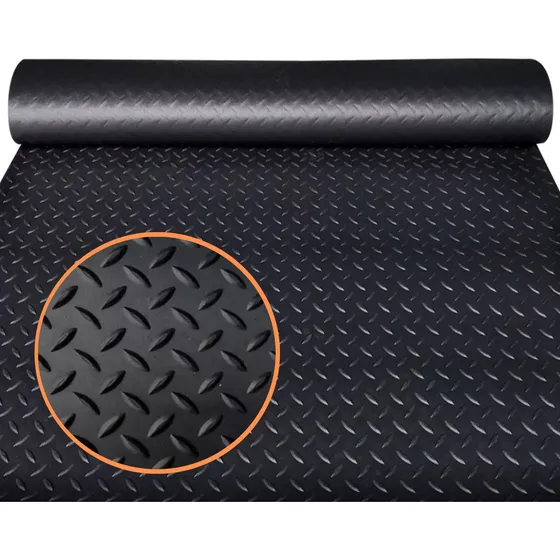 3m² Tapete Emborrachado Áreas Externas 1m Larg. Preto
