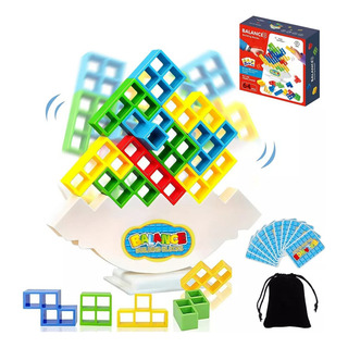 48 Peças Tetris Tower Balance Game Com Bolsa, 2024 48 Peças Tetris Tower Balance Game Com Bolsa, 2024