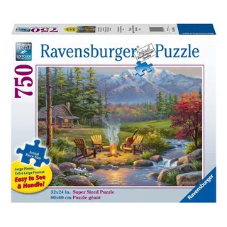 Sala De Estar Ravensburger Riverside, 750 Piezas Grandes... Sala De Estar Ravensburger Riverside, 750 Piezas Grandes...