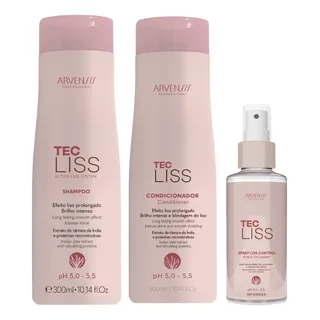 Kit Arvensis Shampoo + Condicionador + Finalizador Tec Liss Kit Arvensis Shampoo + Condicionador + Finalizador Tec Liss
