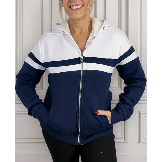 Campera Deportiva Forro Piel Buzo Para Mujer Abrigo 