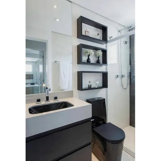 Estante Para Baño Color De Formica Wengue Cada Uno