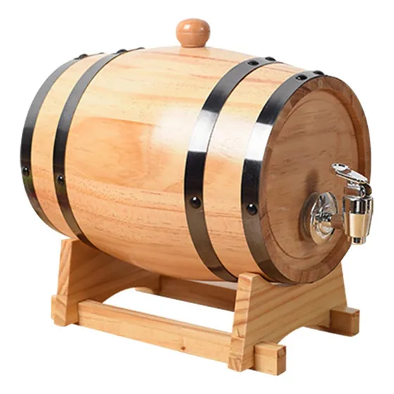 Barril De Vino Retro Con Grifo Barril De Vino De Roble 1l