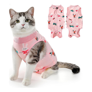 Macacão De Recuperação Para Gatos Após Cirurgia, Roupas Macacão De Recuperação Para Gatos Após Cirurgia, Roupas
