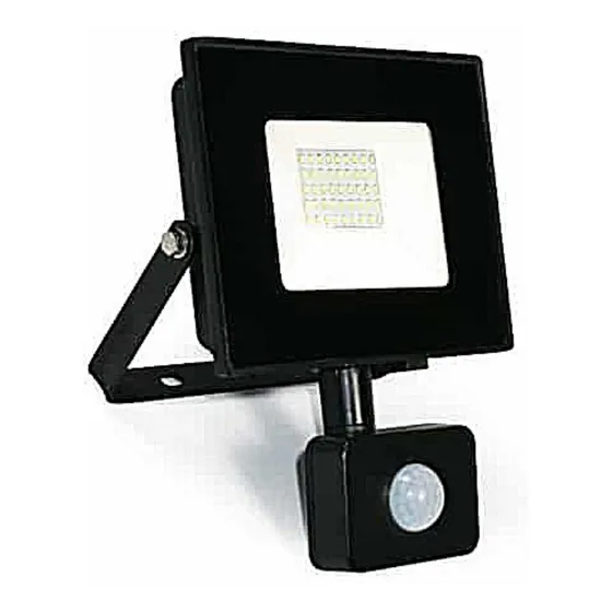 Foco Led Con Sensor De Movimiento 50w Reflector Ip66 D Color de la carcasa Negro Color de la luz Blanco frío