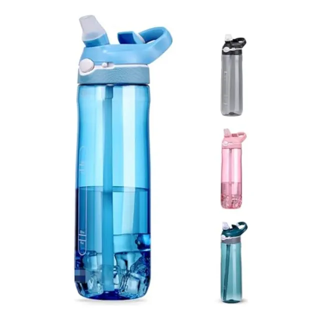 Dearart Botellas De Agua De 24 Onzas Con Popote,