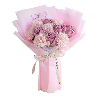 Jabón Y Ramo De Flores Preservadas Para El Día De La Madre Jabón Y Ramo De Flores Preservadas Para El Día De La Madre
