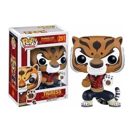 Funko Pop Tigress Tiger (saltado) Kung Fu Panda aposentado