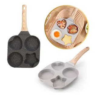Frigideira Antiaderente Ceramica 4 Em 1 Estrela Ovo Coração Frigideira Antiaderente Ceramica 4 Em 1 Estrela Ovo Coração