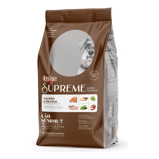 Ração Cachorro Quatree Supreme Senior +7 Pequenas 10,1 Kg