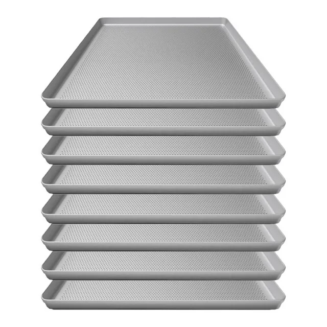 Kit 08 Assadeira 35x35x 1.5 Perfuradas Sem Rebite Imeca