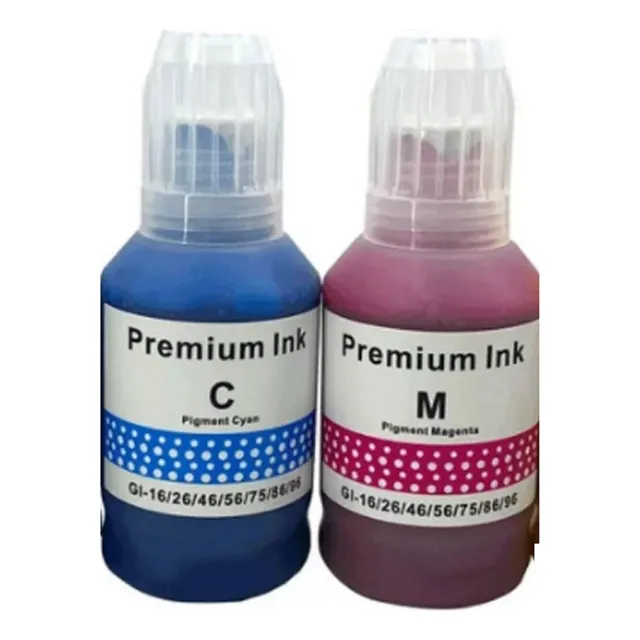 Kit Tintas Cyan Magenta Para Can Gi-16 Gx6010 Gx7010 Gx5010