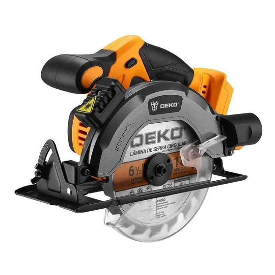 Serra Circular 6.1/2 Pol. 20v Para Madeira Sem Bateria Deko