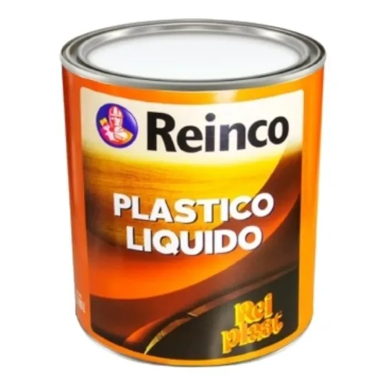 Reiplast Plástico Líquido Transparente Brillante 1/4 Galón 