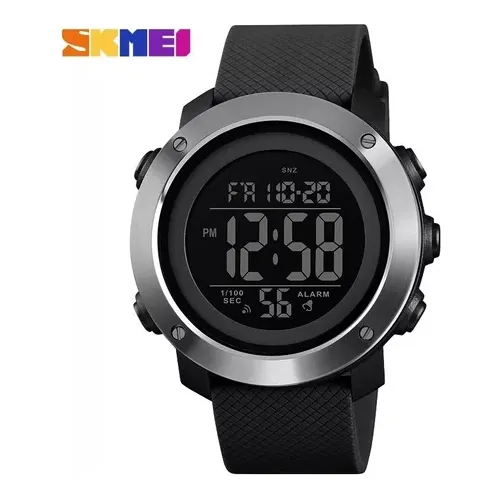 Reloj Skmei 1416 Con Aro D Acero Contraagua Sumergible 50m  