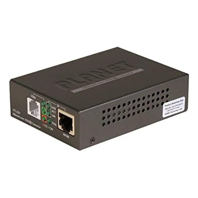 Convertidor Ethernet A Vdsl2 De Un Solo Puerto 100/100 Mbps