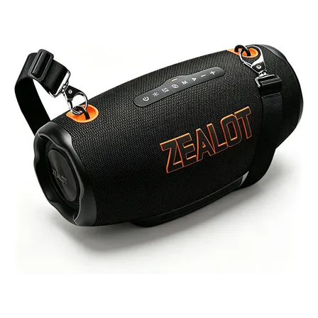 Novo Zealot 300w Caixa Som Bluetooth Portátil Graves Potente Preto 127/220v