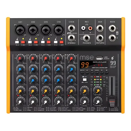 Mesa De Som Interface 6 Canais 99 Effect Usb Bluetooth Mse Bivolt