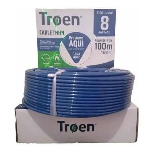 Cable N8 100% Cobre 7hilo Thhn Importado 10mts 