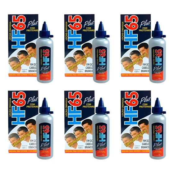 Kit 6 Hf65 Loção Restauradora Cremosa Plus 120ml Original
