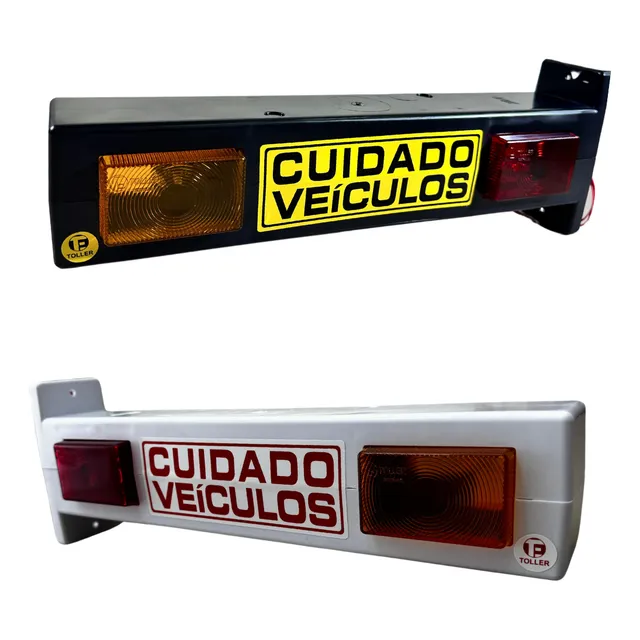 Sinalizador De Garagem Led Bivolt Abs Bip Sonoro Nova Lei Sp