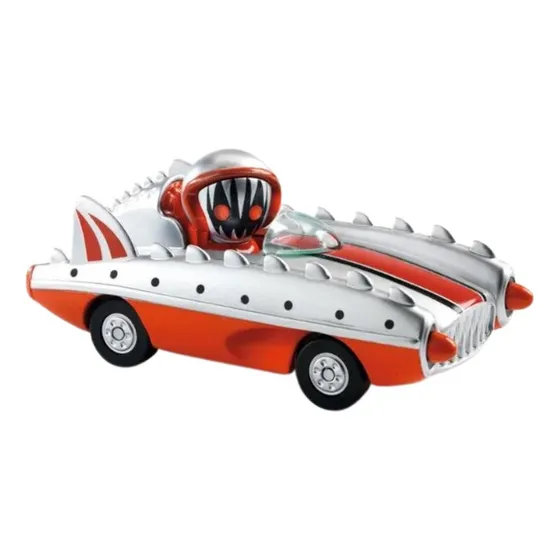 Autito/auto Niños Coleccionable Marca Djeco Color Naranja Personaje Piranha Kart