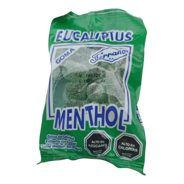 Gomitas Eucaliptus Menthol, De Fruna, Pack De 10 Bolsitas