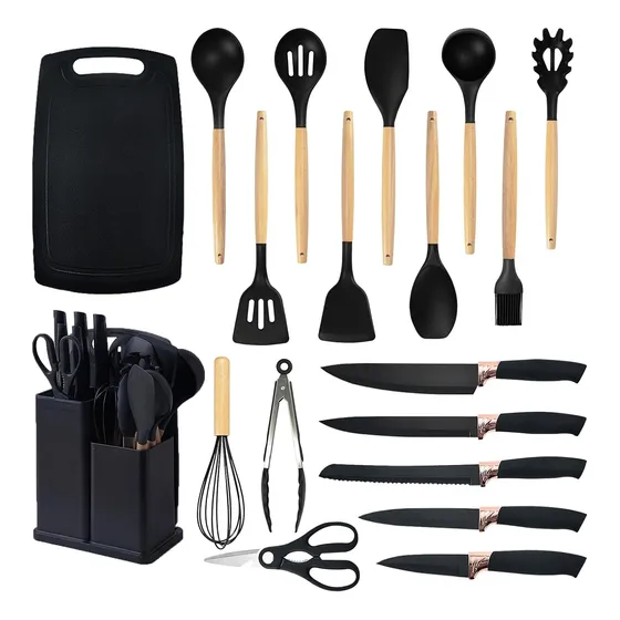 Juego Utensilios De Cocina 19 Piezas Chef Cocinero Kit