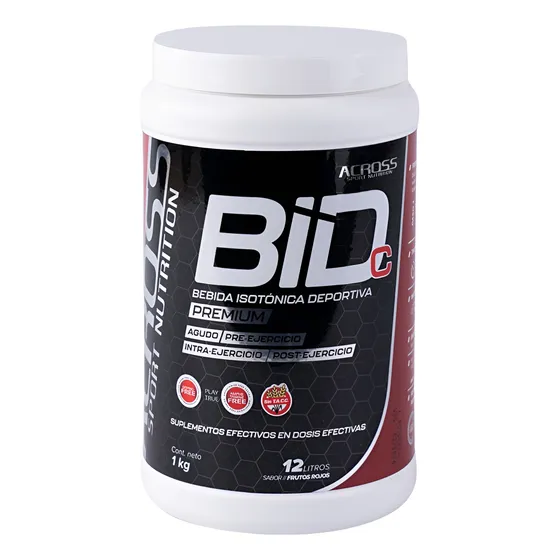 Suplemento Bebida Energética Across 1kg Sabor Frutos Rojos