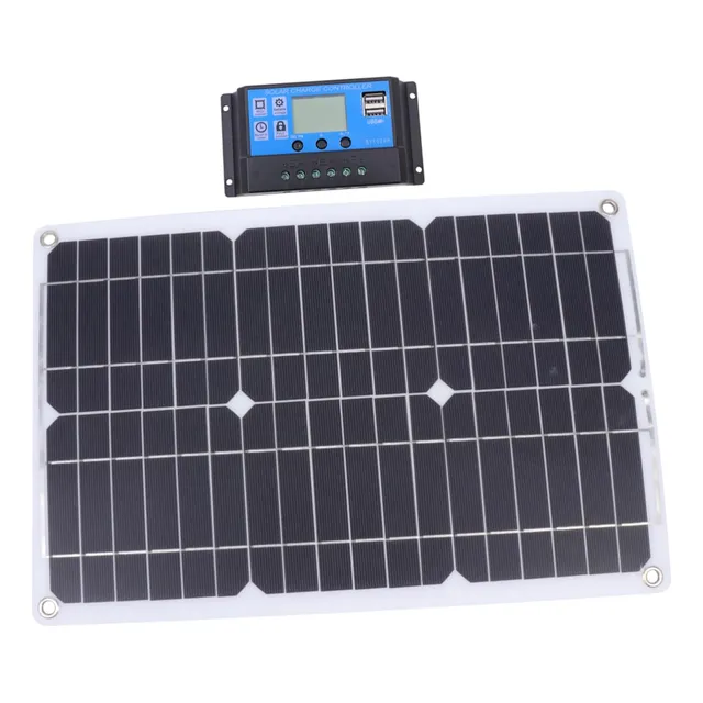 Panel Celula Solar Controlador Cargador Bateria Motocicleta