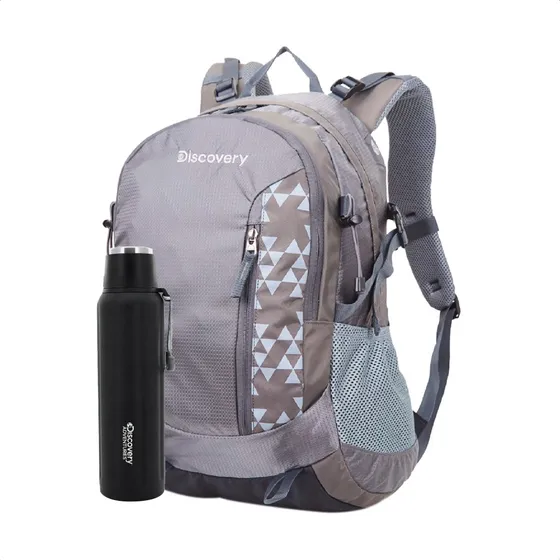 Mochila Camping Trekking 30lt + Termo Acero Inoxidable Combo