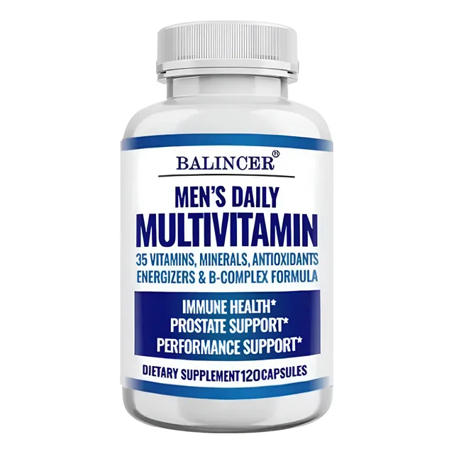 Multivitamínico Hombre 120 Cápsulas Suplemento Nutricional