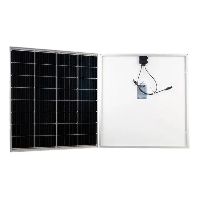 Panel Solar Monocristalizado Powest 40 Watts Nerm040-8040 Color Negro Voltaje De Circuito Abierto 0v Voltaje Máximo Del Sistema 0v