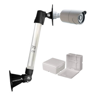 Suporte Câmera Cftv Infra Sensor Iva 70cm + Caixa Passagem Suporte Câmera Cftv Infra Sensor Iva 70cm + Caixa Passagem