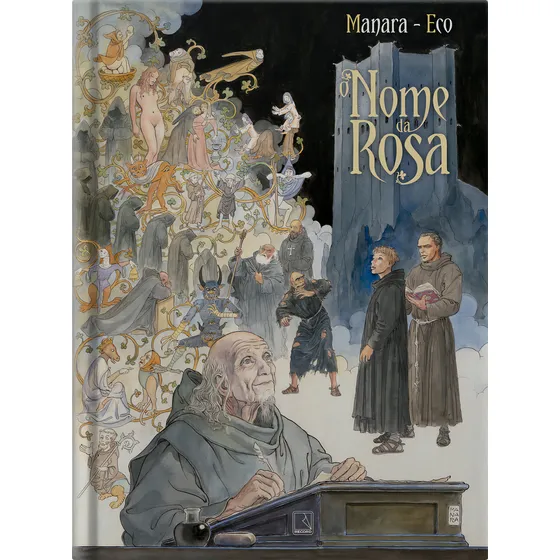 O nome da rosa - Graphic Novel (Vol. 1), de Milo Umberto; Manara. Editora RECORD - GRUPO RECORD, capa mole, edição 1 em português, 2023