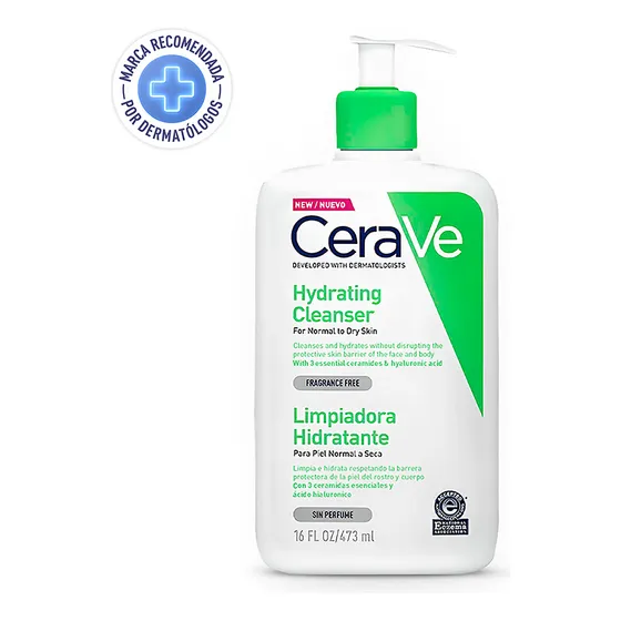 CeraVe Loción Limpiadora Hidratante Para Piel Normal A Seca 473 ml.