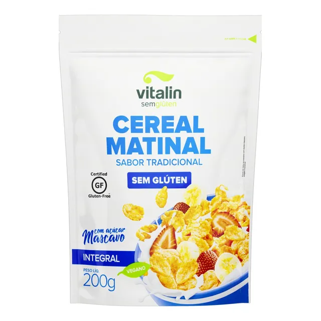 Cereal Matinal Tradicional Integral Sem Glúten Vitalin 200g