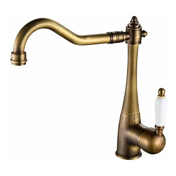 Grifo Cocina Cobre Antiguo Para Hogar Un Solo Agujero Agua