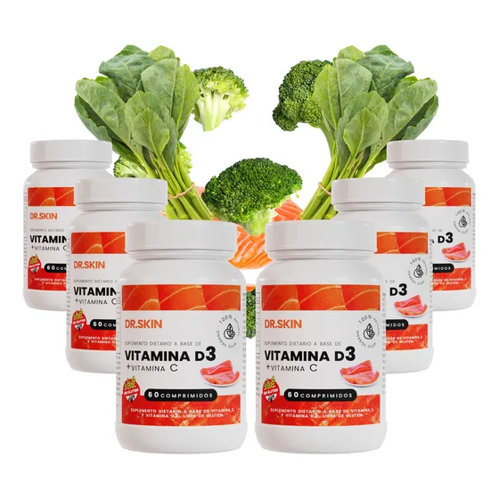 Vitamina D3 100mcg 4000 Ui Dr Skin 360 Comp Sin Tacc