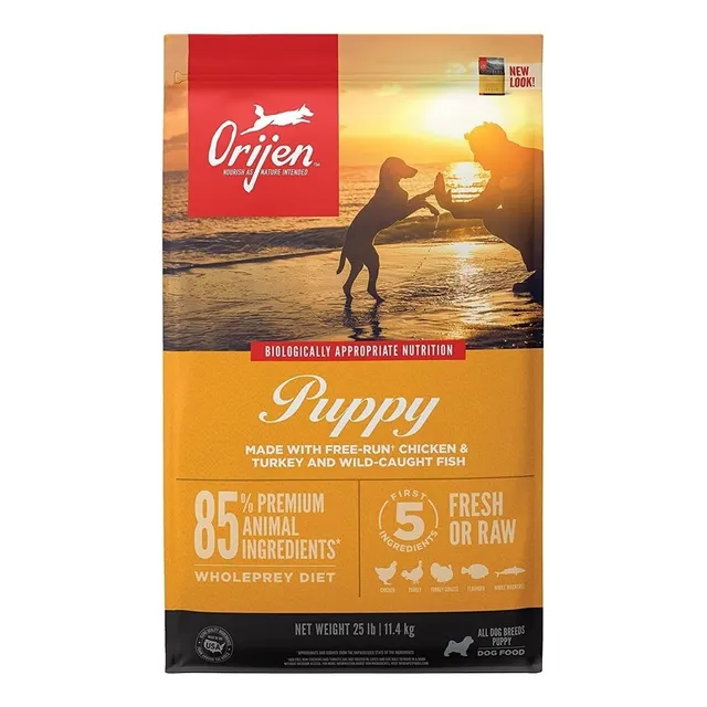 Alimento Orijen Puppy para perro cachorro todos los tamaños sabor mix de 11.4 kg