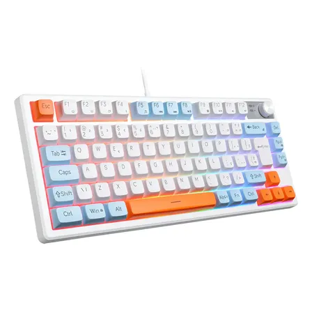 Teclado Gamer 75% Semi Mecanico Madset Knup Com Layout Abnt2 Anti-ghosting 19/12