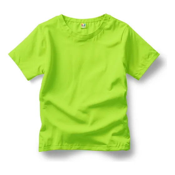 Paquete 7 Playeras Niño Verde Limon 2m, 4l, 1xl
