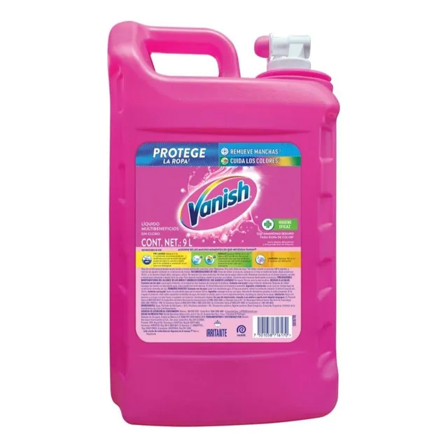Vanish Multiusos Quitamanchas Para Ropa De Color 9 Lts