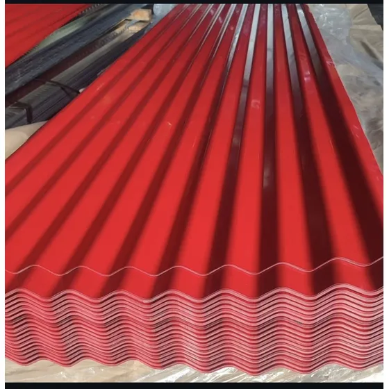 Lamina De Zinc Prepintada Rojo De 3.66 X 0.80 C-0.20mm