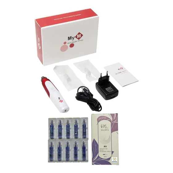 Dermapen Mym Recarregavel + 05 Cartuchos Com Anvisa